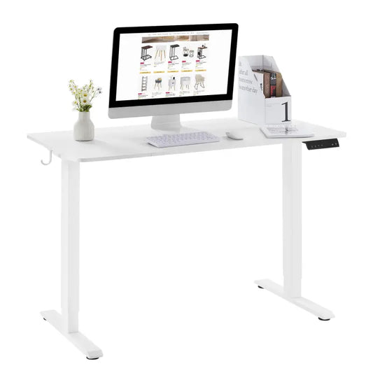 BukkitBow - Zit Sta Bureau - Verstelbaar in Hoogte met 2 Motoren en Anti Botsing - Met Kabelgaten en Geheugensloten