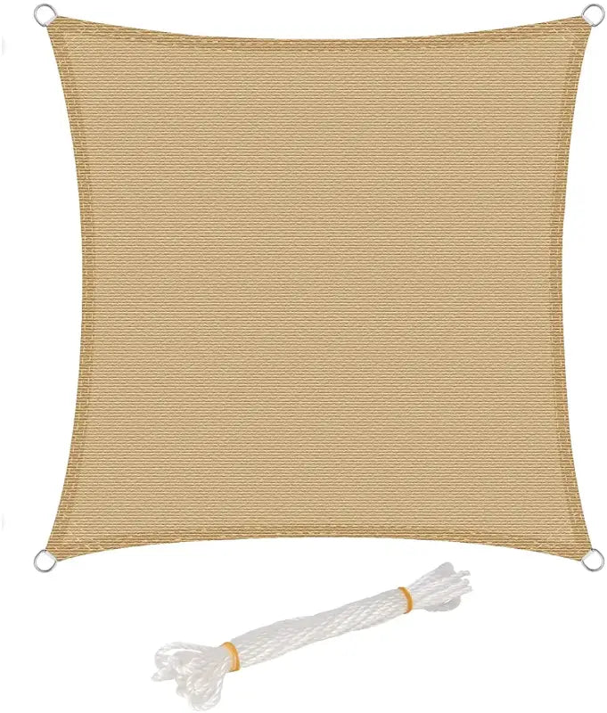 BukkitBow - Zonnescherm/Schaduwzeil - 180g/m² HDPE - Beschikbaar in Grijs, Crème, Zand - Keuze uit Driehoek, Vierkant, Rechthoek - UV-bescherming 50+