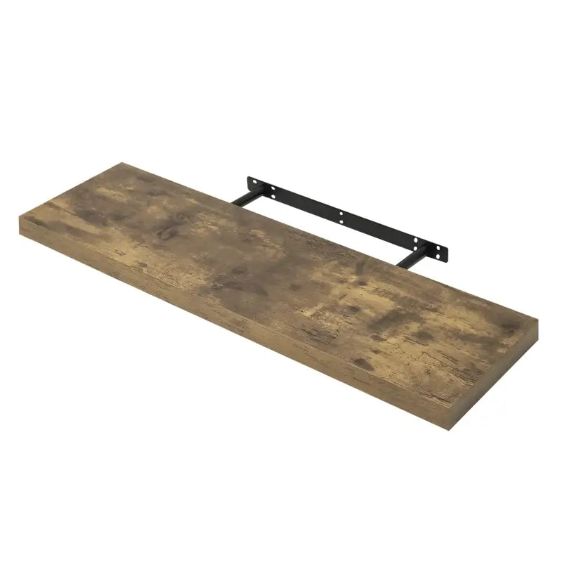 BukkitBow - Zwevende Wandplank - 10 kg Laadvermogen - Diverse Maten van 25-120cm - Muur Montage - Rustiek Bruin Hout