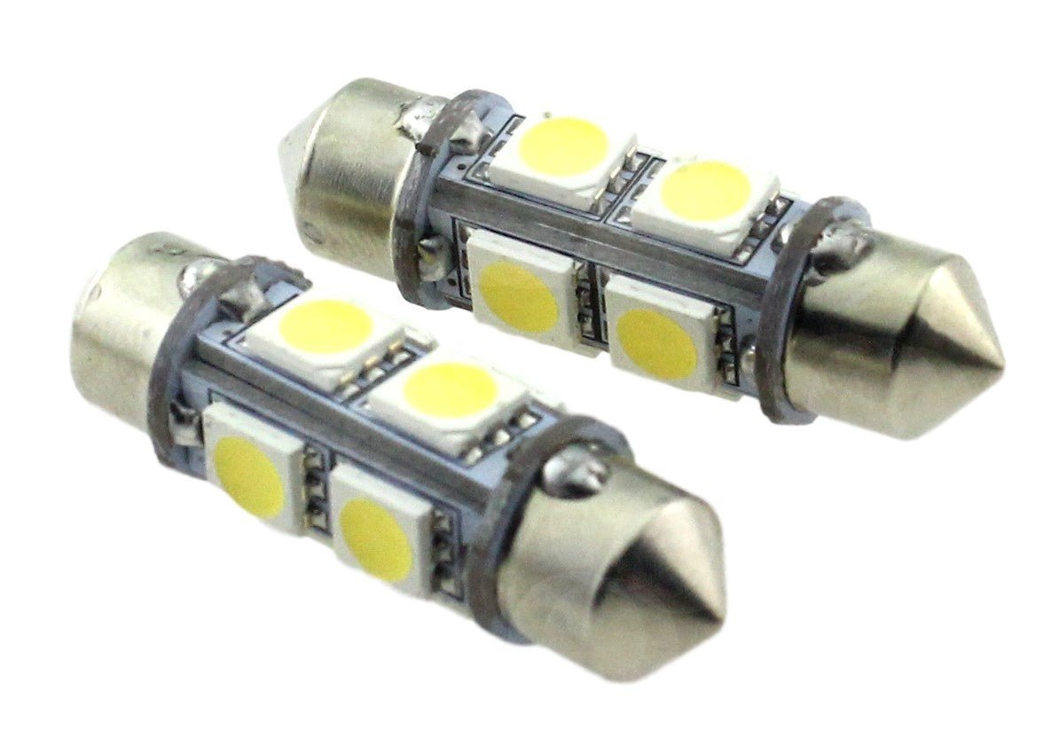 C5W 36mm autolamp 2 stuks | LED festoon | 8-SMD daglichtwit 6000K | 12 Volt - 2.2 Watt