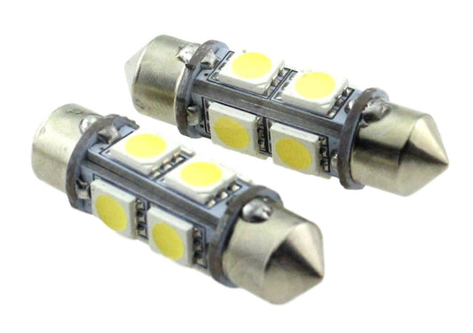 C5W 36mm autolamp 2 stuks | LED festoon | 8-SMD daglichtwit 6000K | 12 Volt - 2.2 Watt