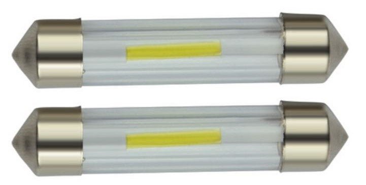 C5W 41mm autolamp 2 stuks | LED festoon | COB warmwit 3000K | 24 Volt - 2 Watt