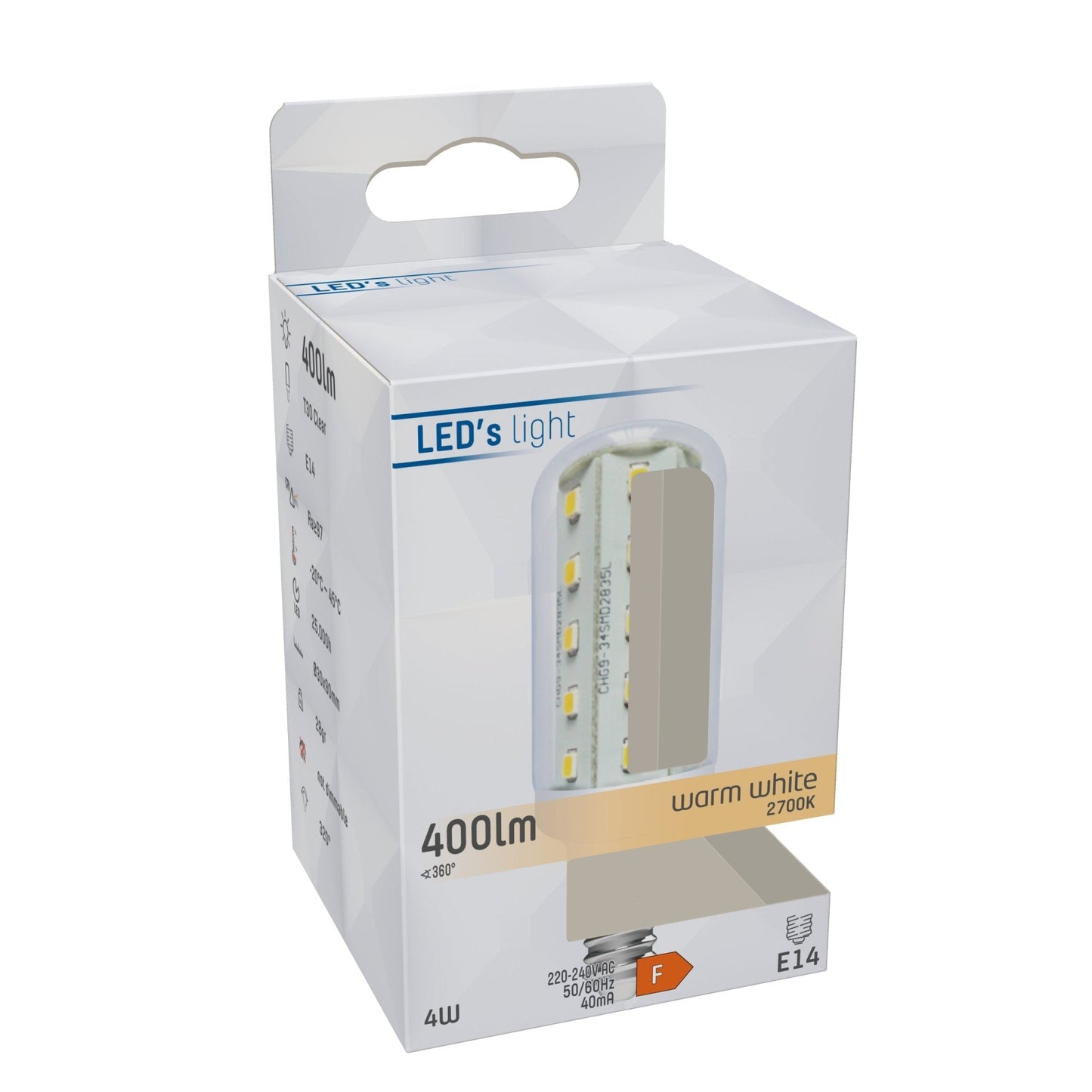 ColorPro LED Lamp E14 - T30 Buis - Kleurweergave index 97 - Warm wit - 4W (35W)