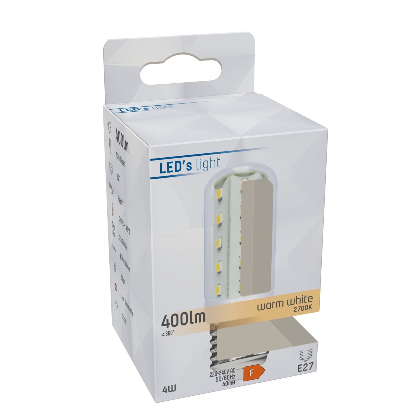 ColorPro LED Lamp E27 - T30 Buis - Kleurweergave index 97 - Warm wit - 4W (40W)
