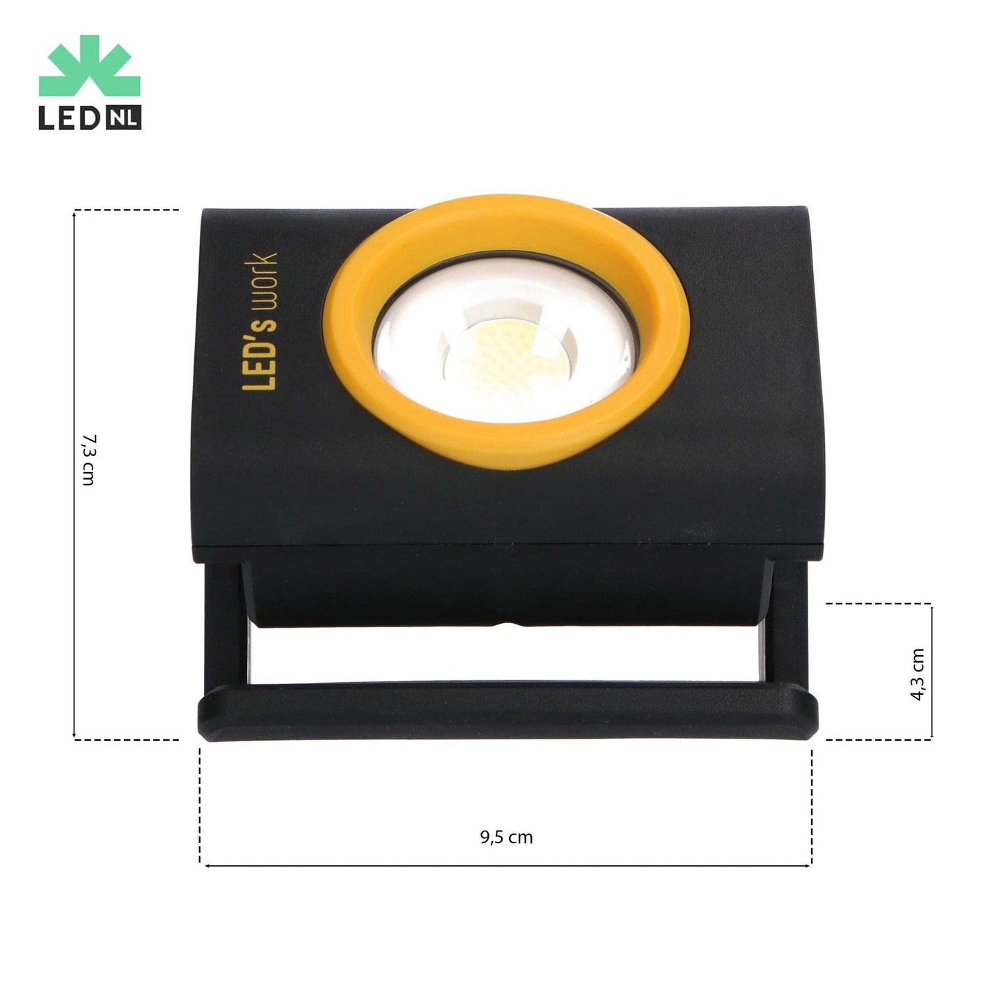 LED's Work Compacte LED Werklamp 1000 - Met oplaadbare accu – Dimbaar in 10 stappen – IP65