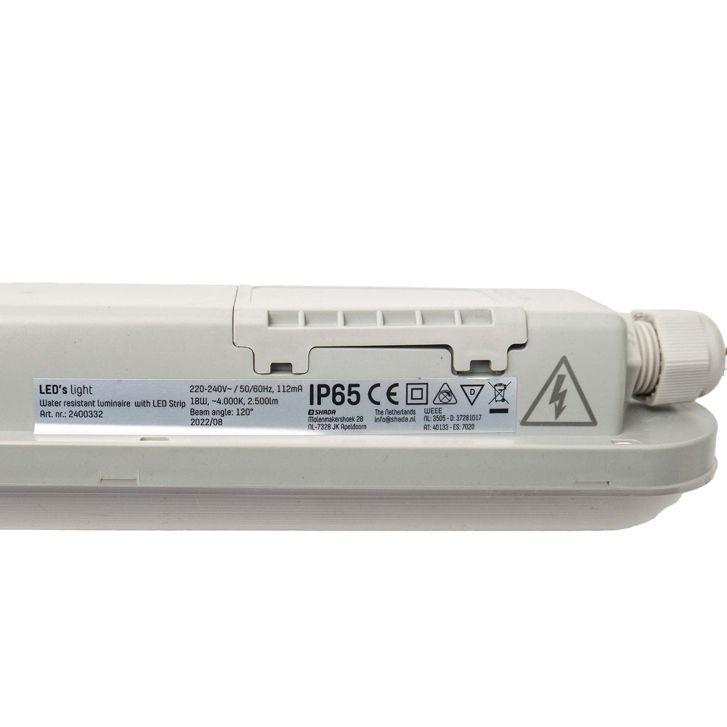 2 PACK - LED's Light Universele LED TL verlichting compleet 120 cm - voor binnen en buiten - 2500 lm