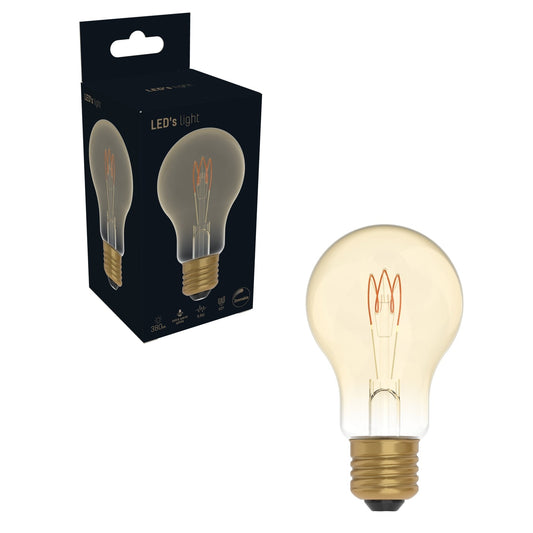 LED Lamp E27 goud - Vintage design - Dimbaar extra warm wit licht