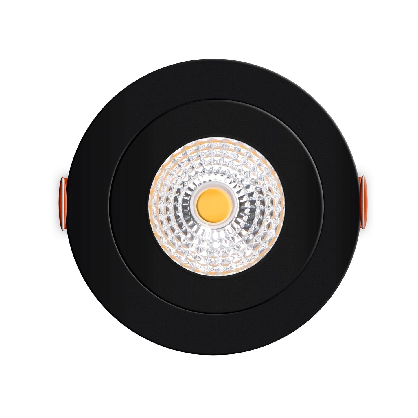 3 PACK - LED's Light Pro LED Inbouwspot Zwart - DimToWarm - Ø 68mm - Kantelbaar - Warm wit licht - CRI95- Dimbaar