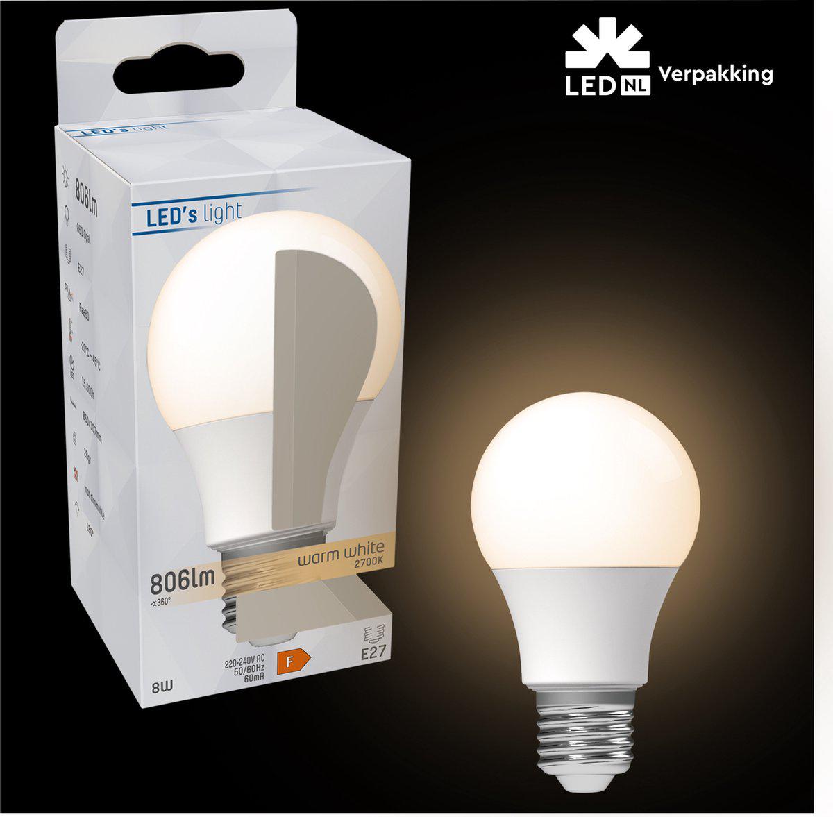 Dimbare LED Lamp E27 - Dimbaar naar extra warm wit - 1 lamp