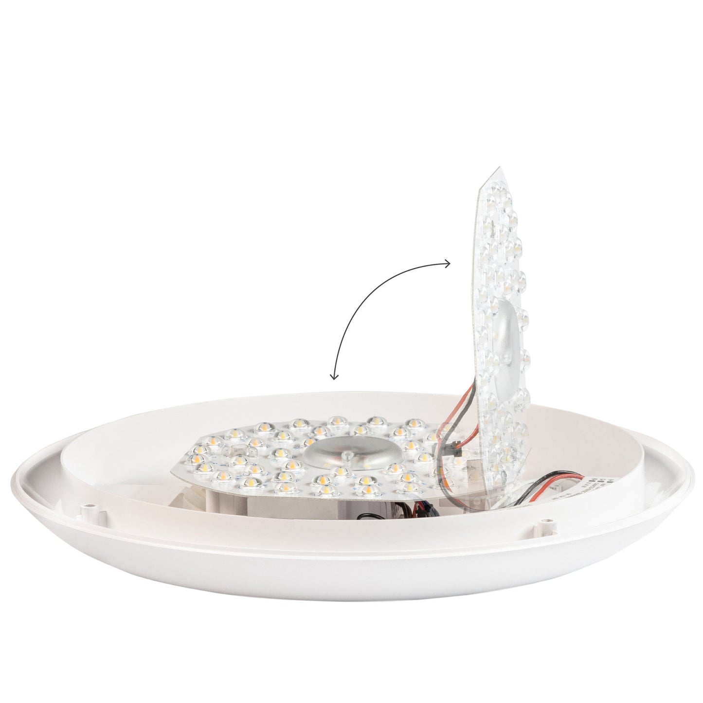 EasyFix LED Plafondlamp 30 cm - Lichtkleur en lichtsterkte dimbaar - Waterdicht - IP66