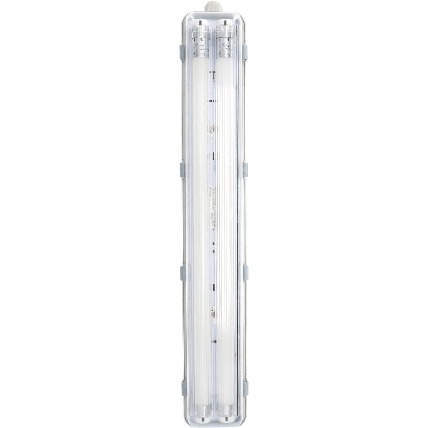 LED's Light Dubbele LED TL lamp 60 cm - compleet met LED buizen - Binnen en buiten - 2200 lm - 2x6W - 4000K