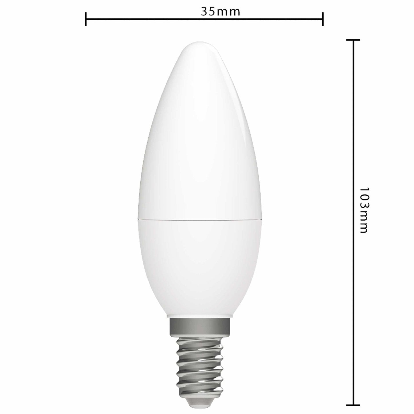 Elite LED Lamp met E14 fitting - Gaan tot 25 jaar mee - 2W vervangt 40W - 470 lm - Warm wit