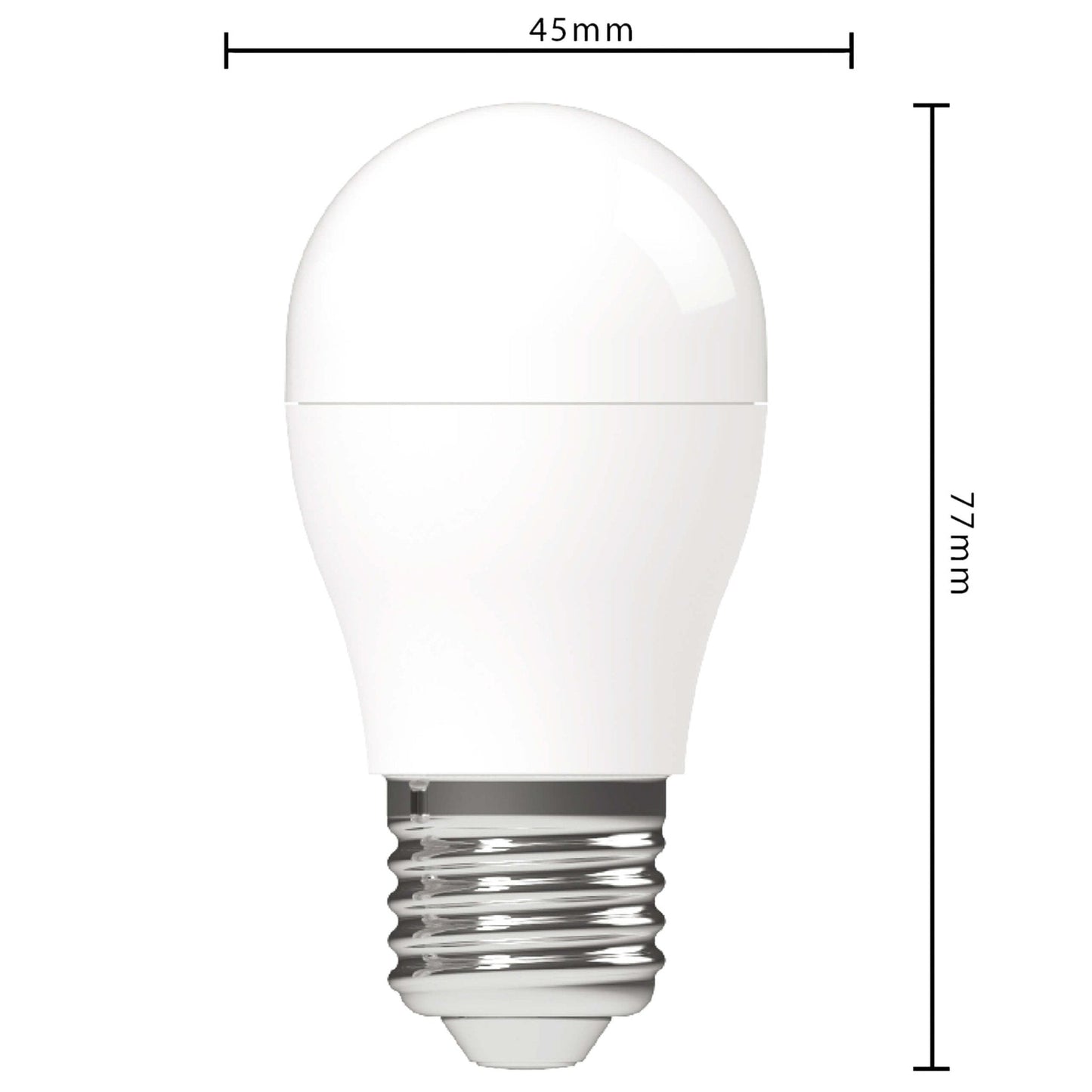 Elite LED Kogellamp E27 Mat - Gaan tot 25 jaar mee - Warm wit - 2.9W vervangt 40W
