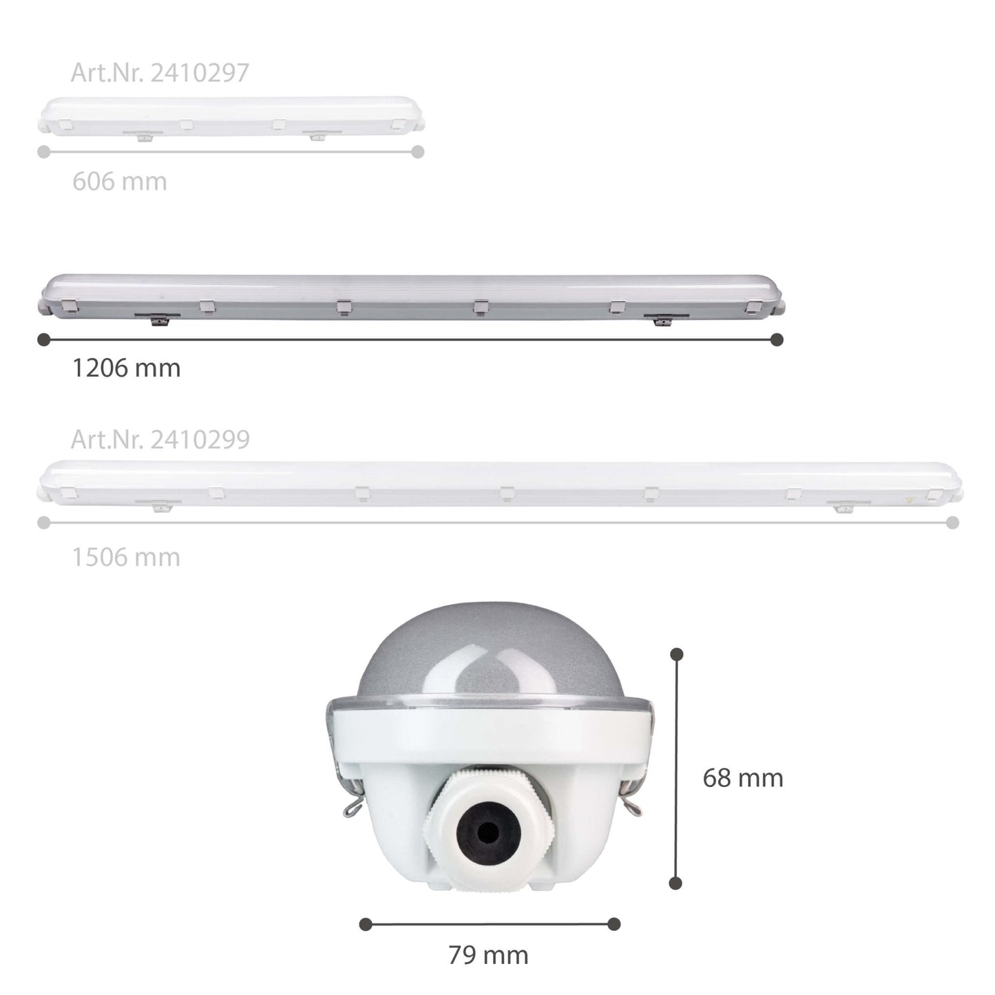 2 PACK - LED's Light Pro TL armatuur 120 cm - Energielabel B - Dimbaar licht - 5400 lm