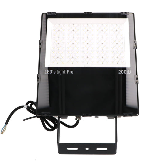 HeavyDuty LED Schijnwerper 200W - Waterdicht (IP66) & Corrosiebestendig (C4) - Zwart breedstraler