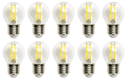 Kogellamp E27 10 stuks | G45 LED 4W=40W gloeilamp | warmwit 2700K