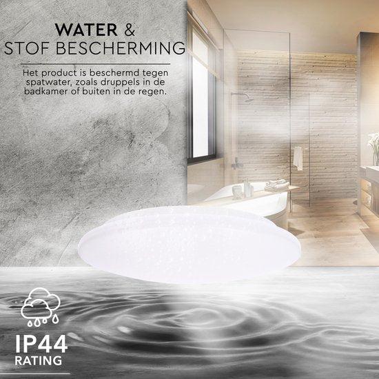 LED's Light Universele Plafondlamp 1600 - Geschikt voor badkamer IP44 - Warm wit (3000K) - 37 cm