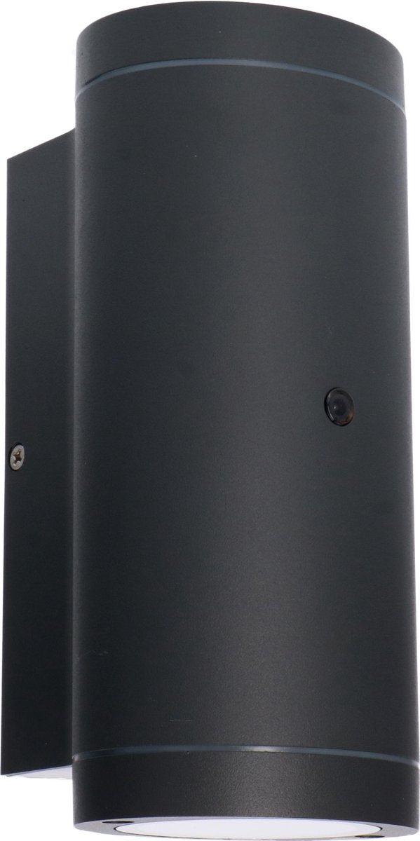 LED's Light Up & Down LED Buitenlamp met sensor - IP44 waterdicht - GU10 fitting - Model Venezia - Antraciet