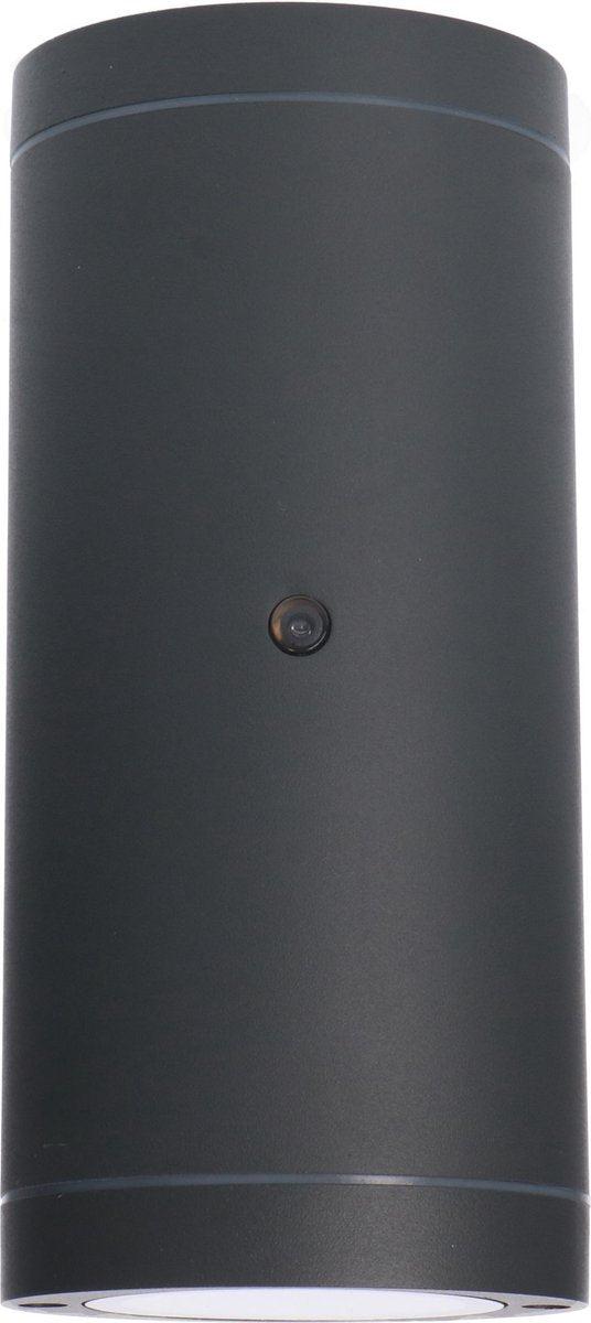 LED's Light Up & Down LED Buitenlamp met sensor - IP44 waterdicht - GU10 fitting - Model Venezia - Antraciet