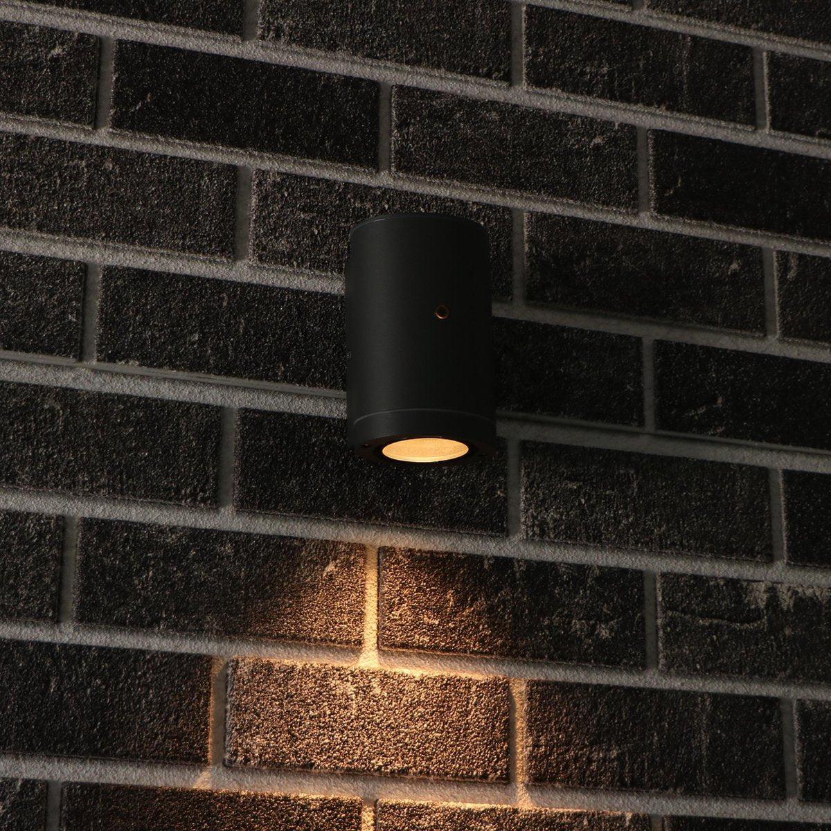 LED's Light LED Buitenlamp met sensor - IP44 waterdicht - GU10 fitting - Model Bari - Antraciet