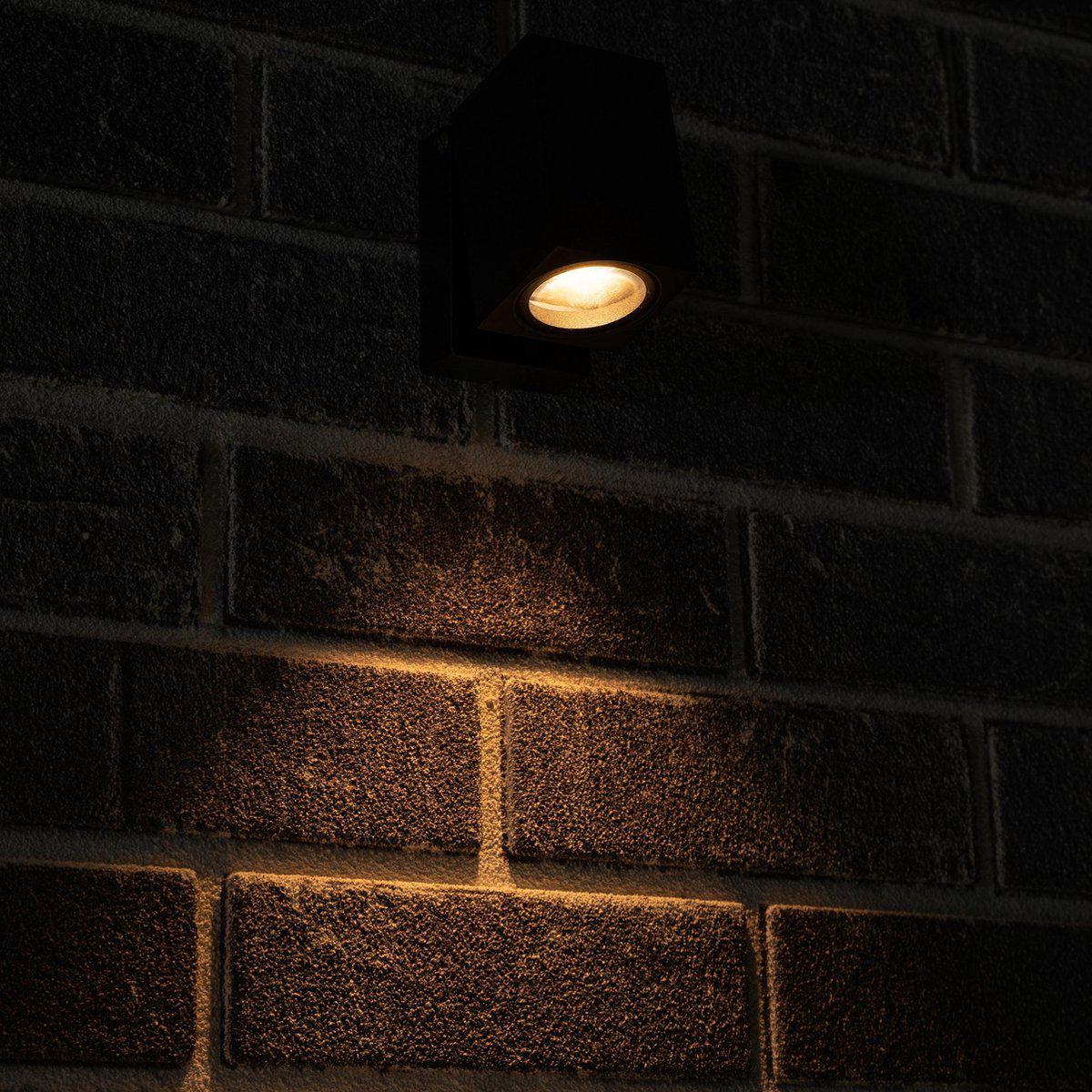 LED's Light Kantelbare LED Buitenlamp - GU10 fitting - IP44 - Zwart - Model Lucca