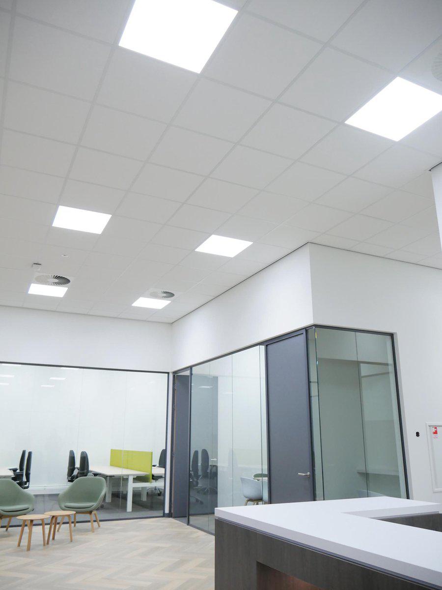 4PACK LED's Light Panelen vierkant 595x595mm - Compleet universeel paneel met driver - 40W - 4 stuks