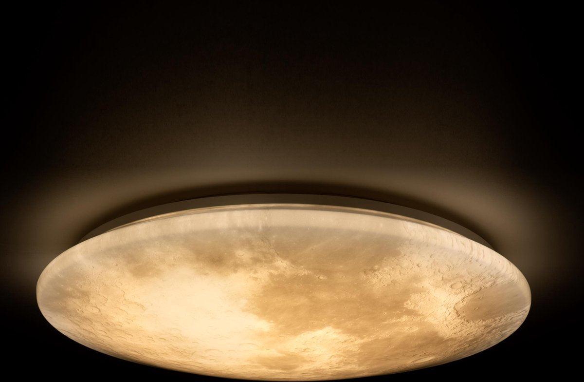 LED's Light Maan Plafondlamp voor de Slaapkamer - Dimbaar met afstandsbediening - 60 cm
