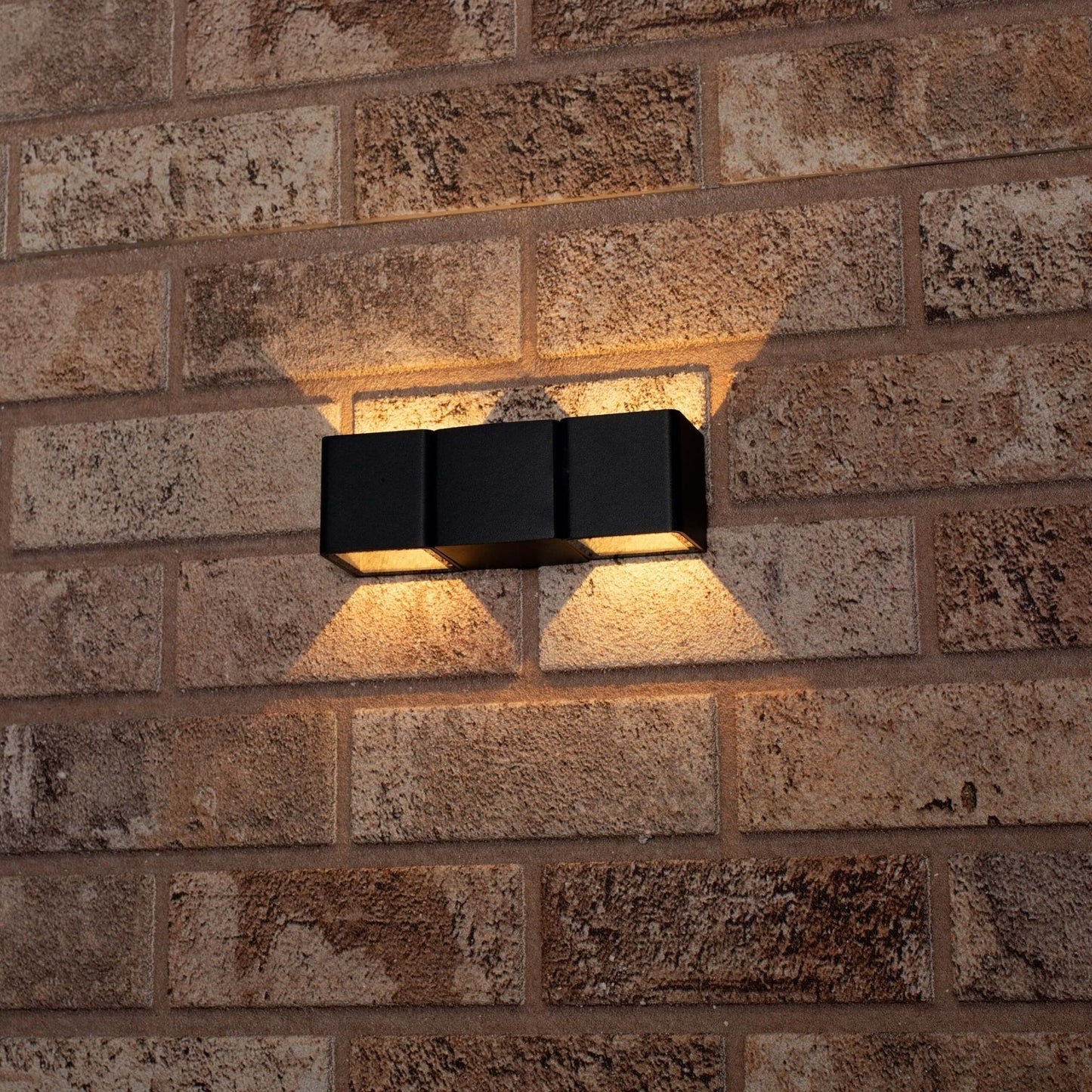 LED's Light 4-lichts Wandlamp Buiten - Model Aversa - Warm wit - IP54 waterdicht - Antraciet