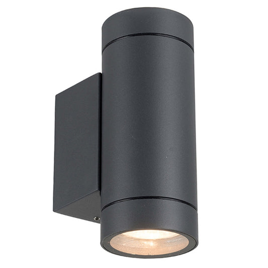 LED's Light Up & Down Light Wandlamp - 2x GU10 fitting - IP44 - Antraciet - Model Carpi