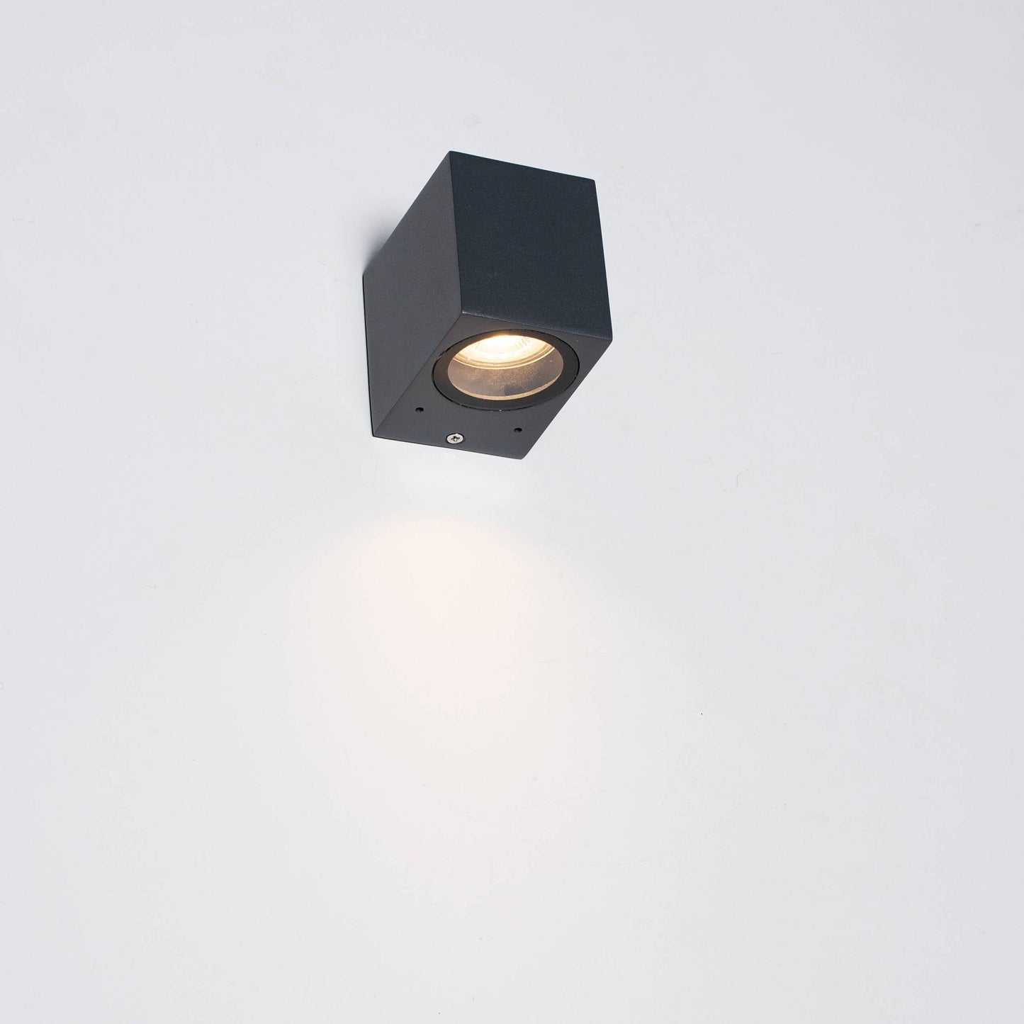 NØRD Down - LED's Light LED Wandlamp Buiten met GU10 fitting - Vierkant - IP44 - Antraciet - Model Rome