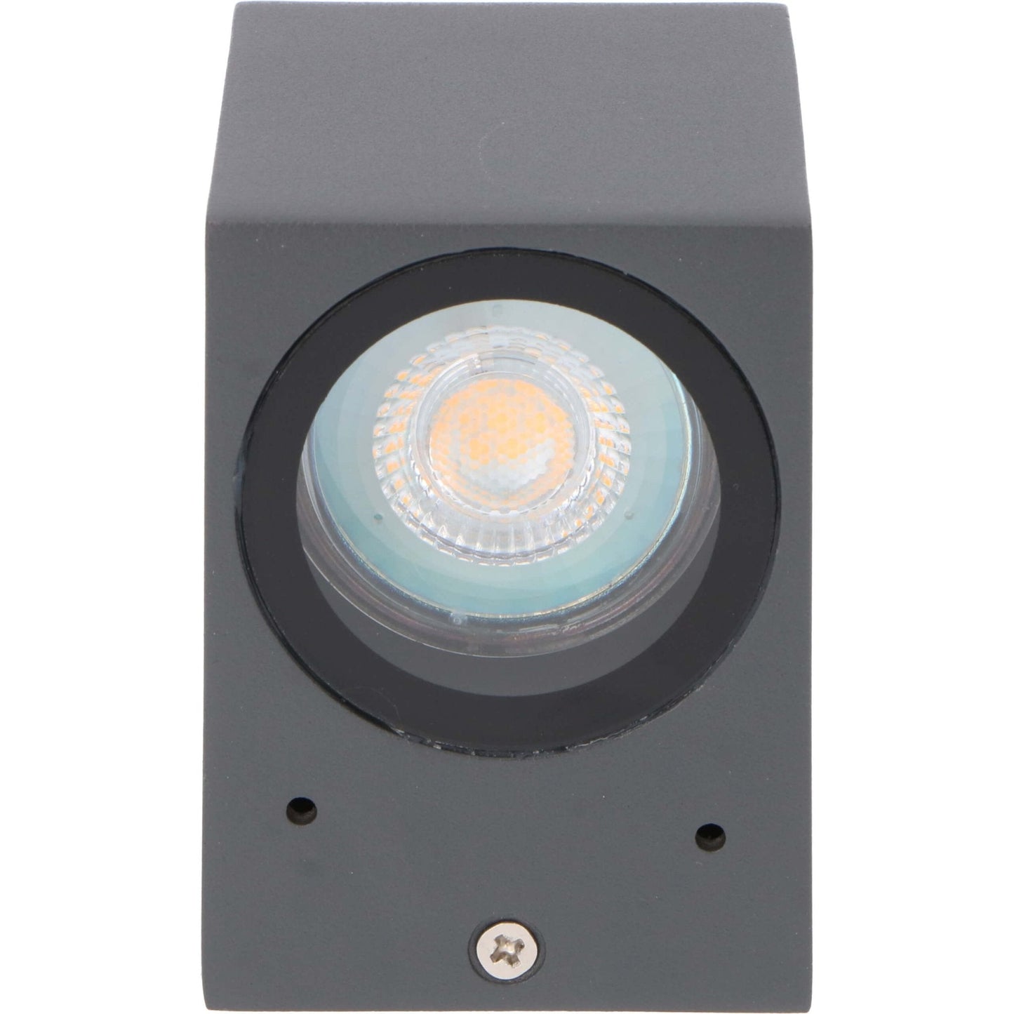 NØRD Down - LED's Light LED Wandlamp Buiten met GU10 fitting - Vierkant - IP44 - Antraciet - Model Rome