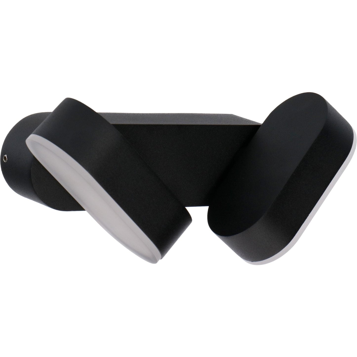 LED's Light Dubbele LED Buitenlamp - Model Rieti - Warm wit - IP44 waterbestendig - Zwart