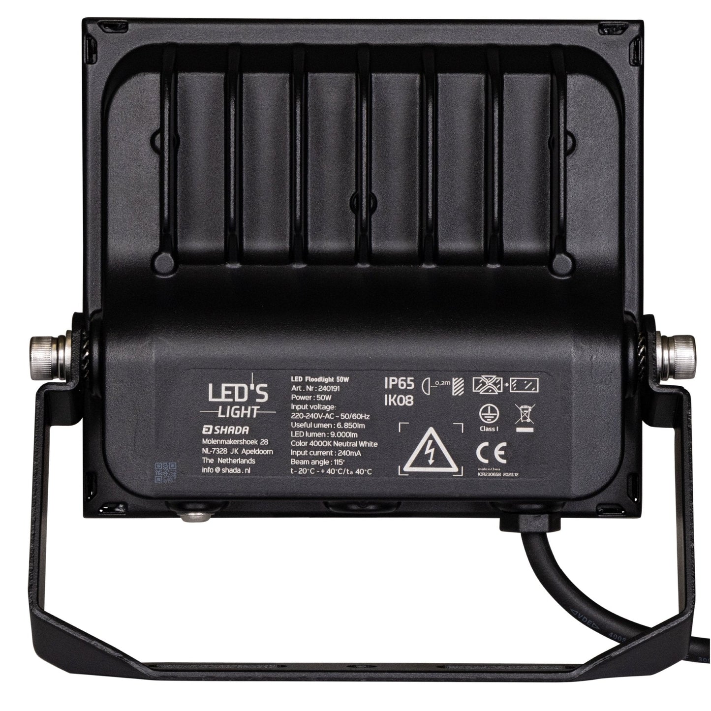 LED's Light Floodlight 8000 - Waterbestendig en Kantelbaar - 50W