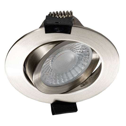 LED's Light PRO downlight inbouwspot Ø 68mm - Kantelbaar - Spatwaterdicht - Dim to Warm - Zilver