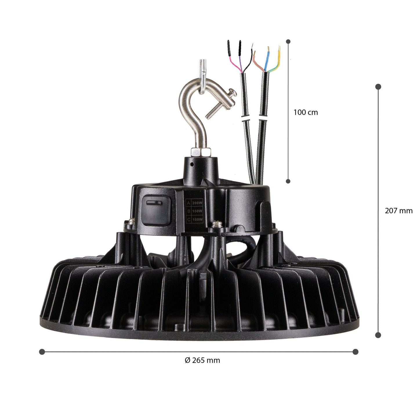 Probay+ - LED High Bay - 6 lichtstanden - Water- en stofdicht - 200W - DLG