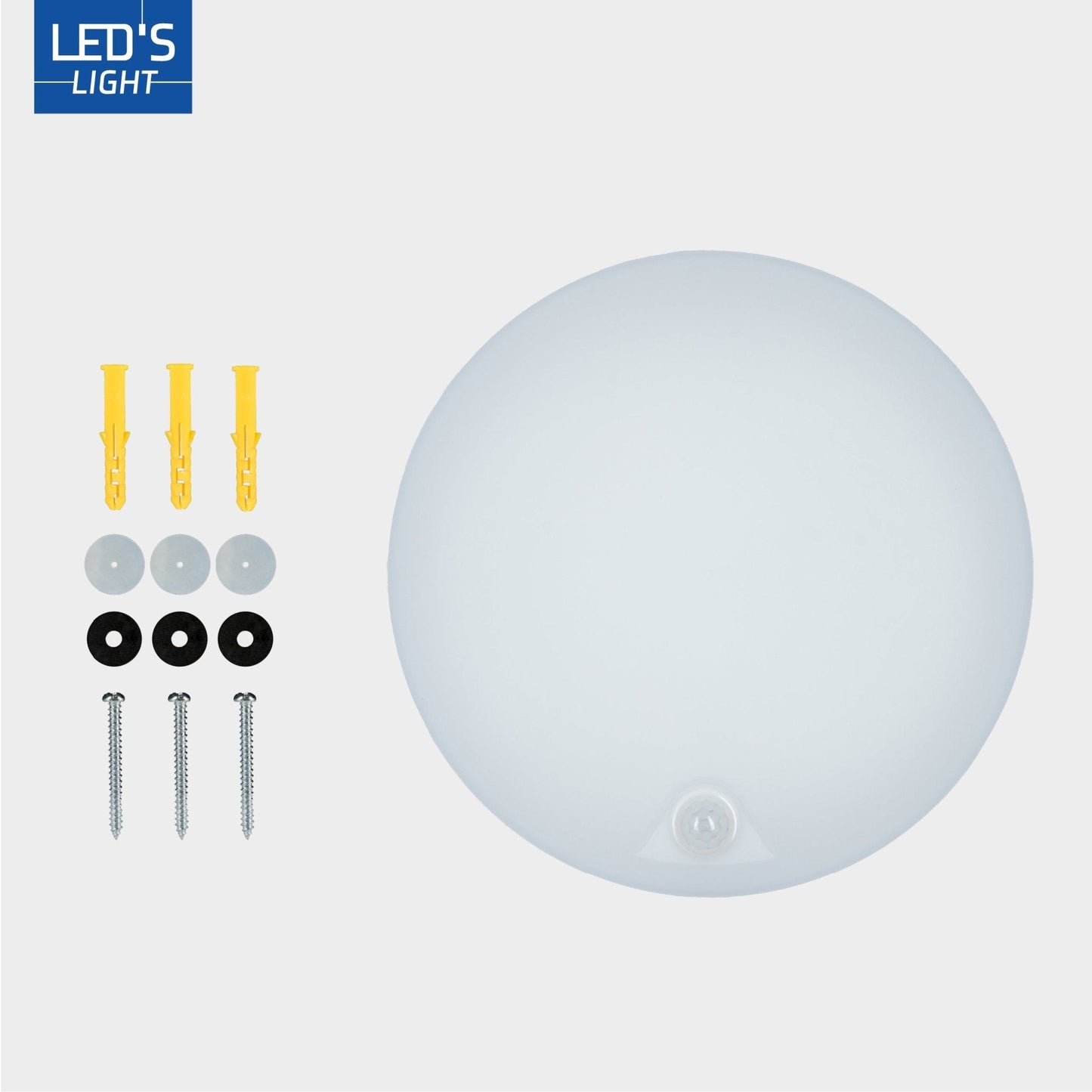 LED's Light Pro Plafondlamp met sensor - Bewegingssensor en schemersensor - 6 standen - 25 cm