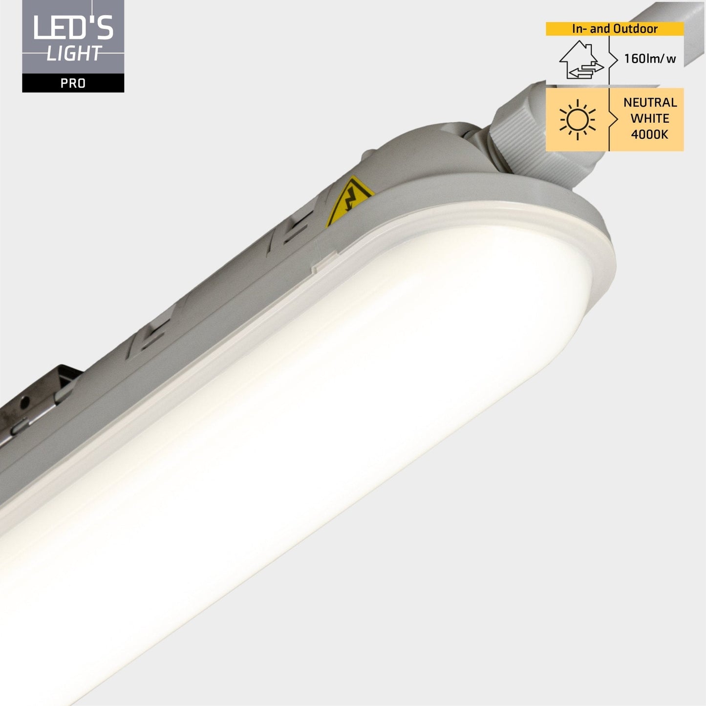 2 PACK - LED's Light Pro LED TL armatuur compleet 120 cm - Waterdicht - 4640 lm