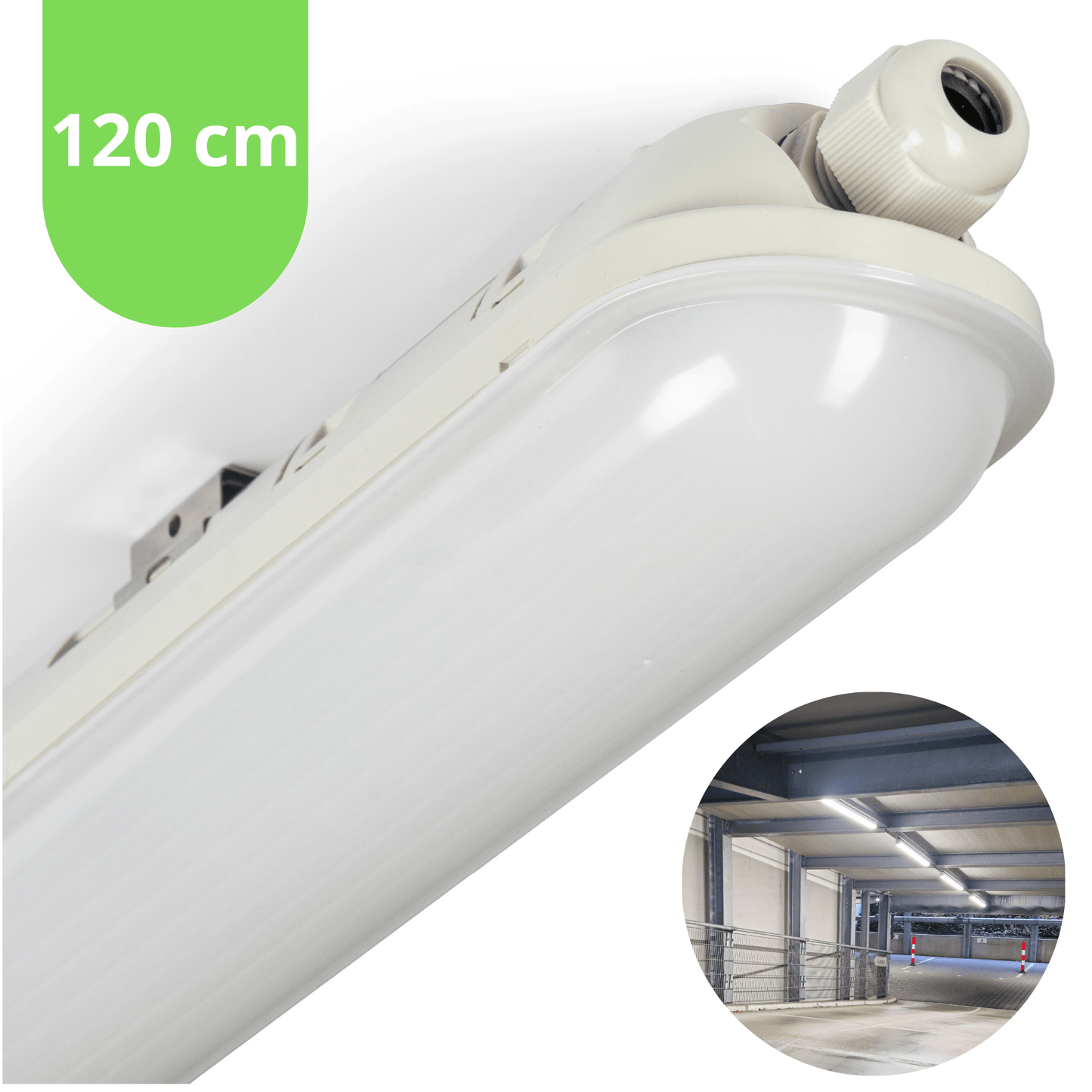 2 PACK - LED's Light Pro LED TL armatuur compleet 120 cm - Waterdicht - 4640 lm
