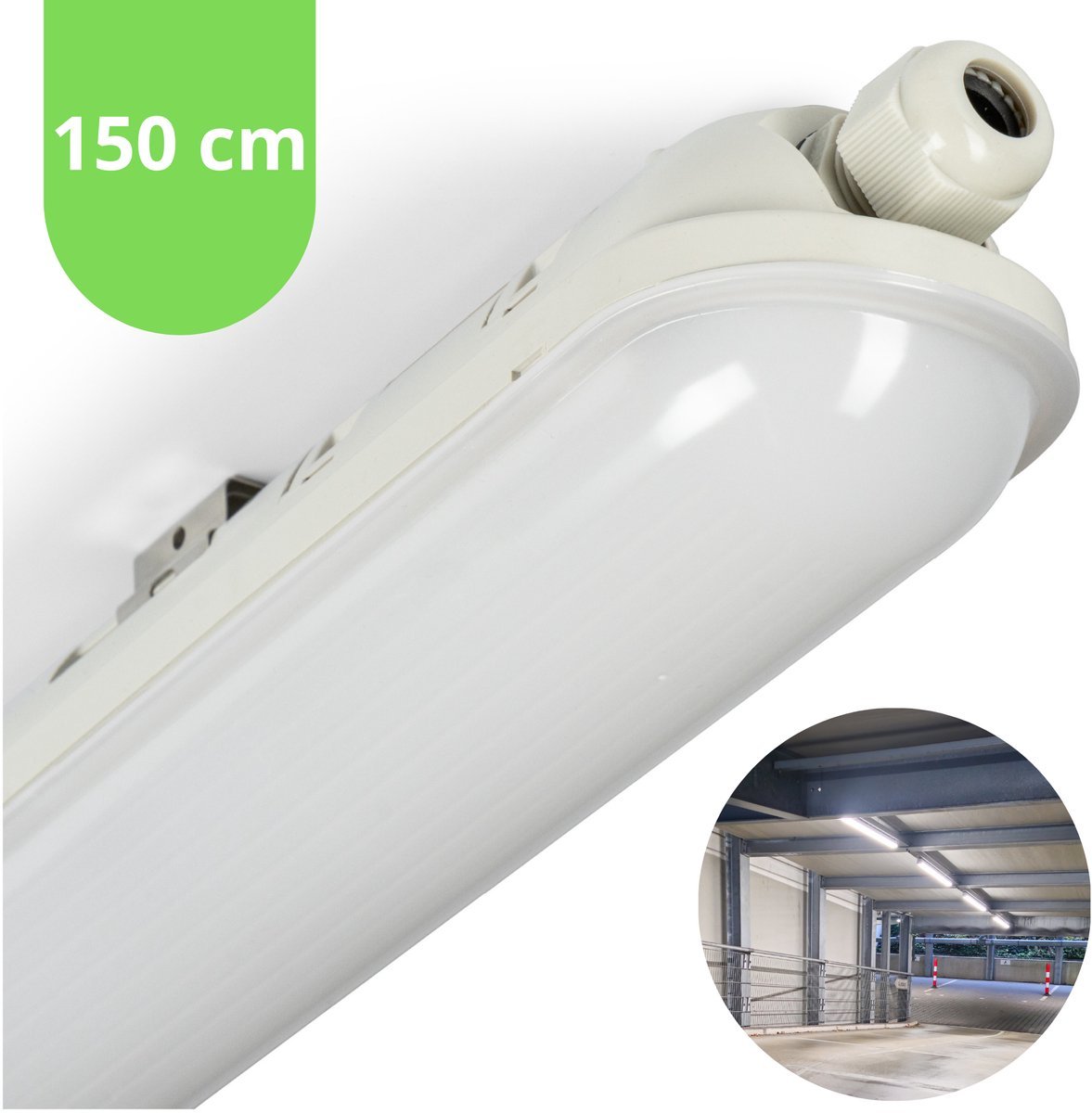 2 PACK - LED's Light Pro Premium LED TL armatuur compleet 150 cm - Waterdicht - 6400 lm