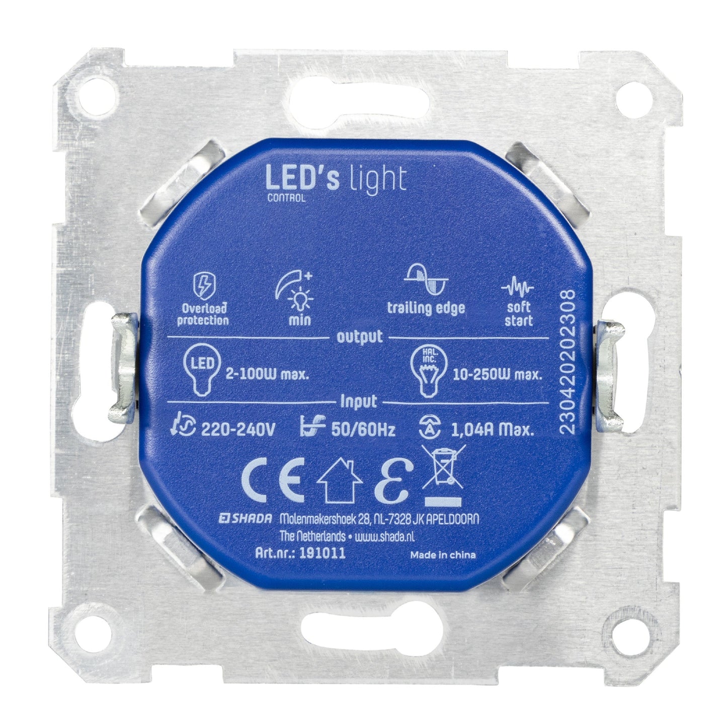 LED's Light Universele LED dimmer - 2 tot 250W - Fase afsnijding
