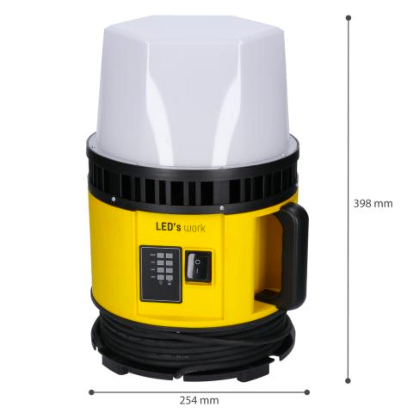 LED's Work 18V HybridPro Bouwlamp 12000lm - op accu en netstroom - 80W - IP55 & Rough Service Tested