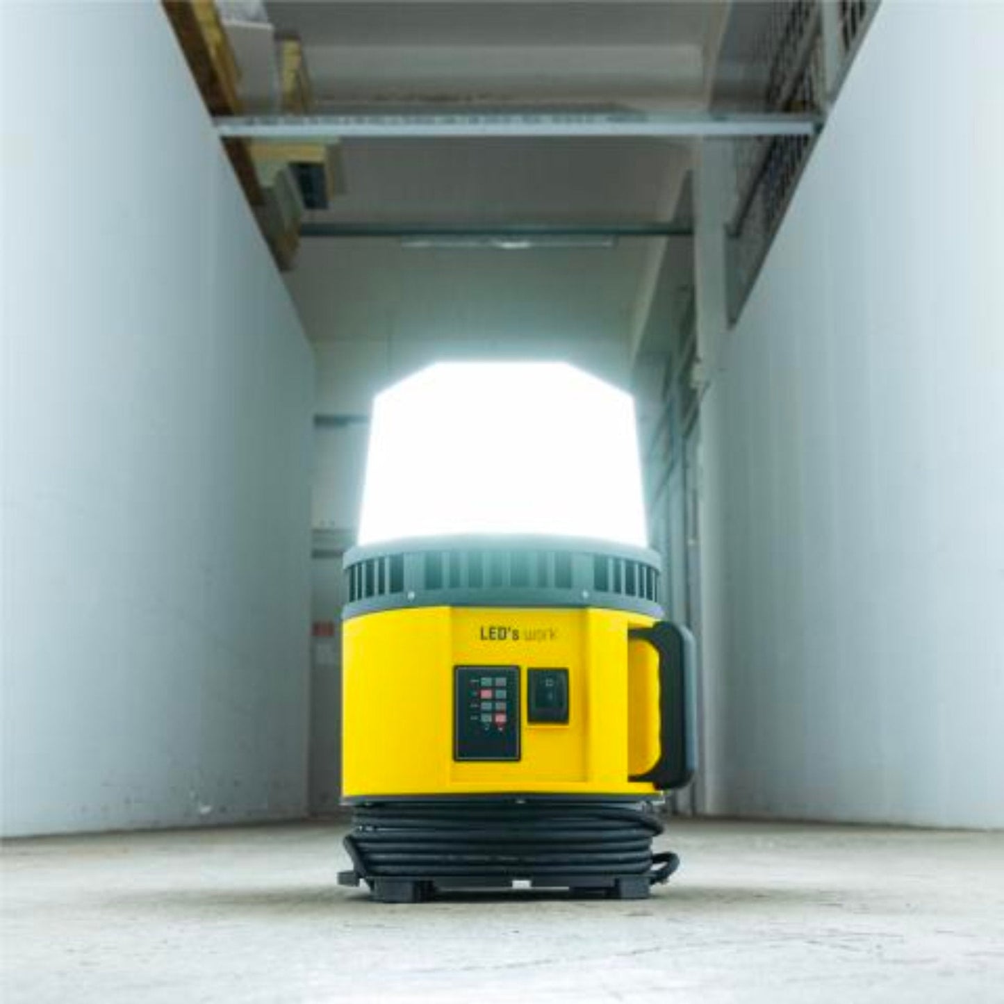 LED's Work 18V HybridPro Bouwlamp 12000lm - op accu en netstroom - 80W - IP55 & Rough Service Tested