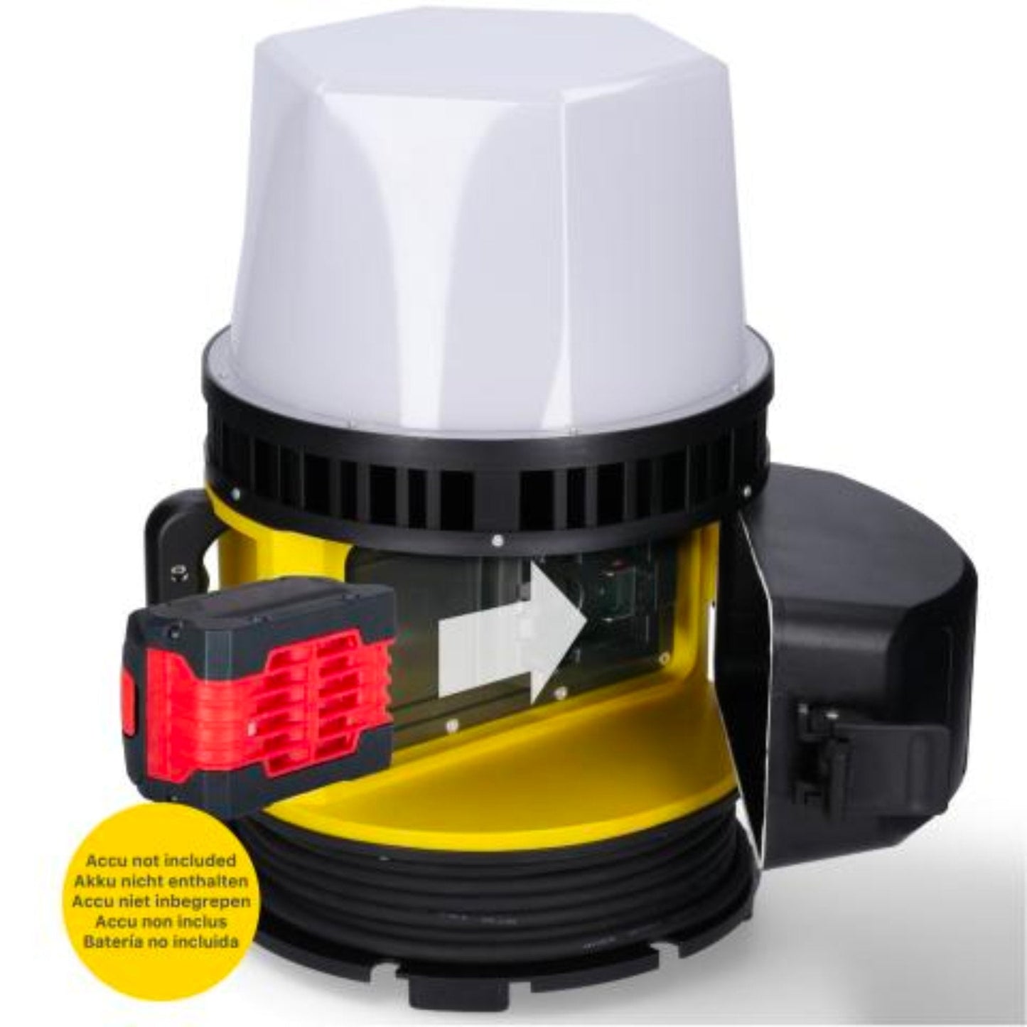 LED's Work 18V HybridPro Bouwlamp 12000lm - op accu en netstroom - 80W - IP55 & Rough Service Tested
