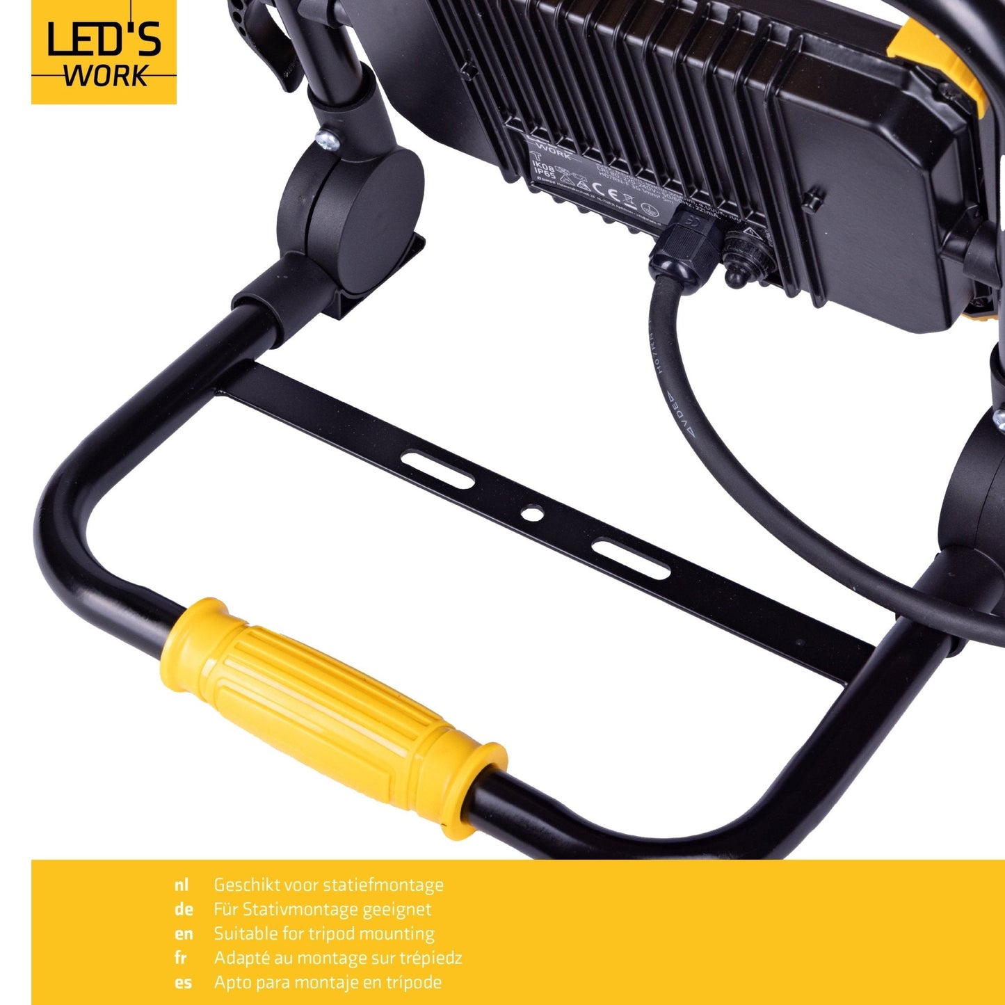 LED's Work Opvouwbare Bouwlamp 6400 - 50W LED vervangt 500W halogeen - 5 meter kabel