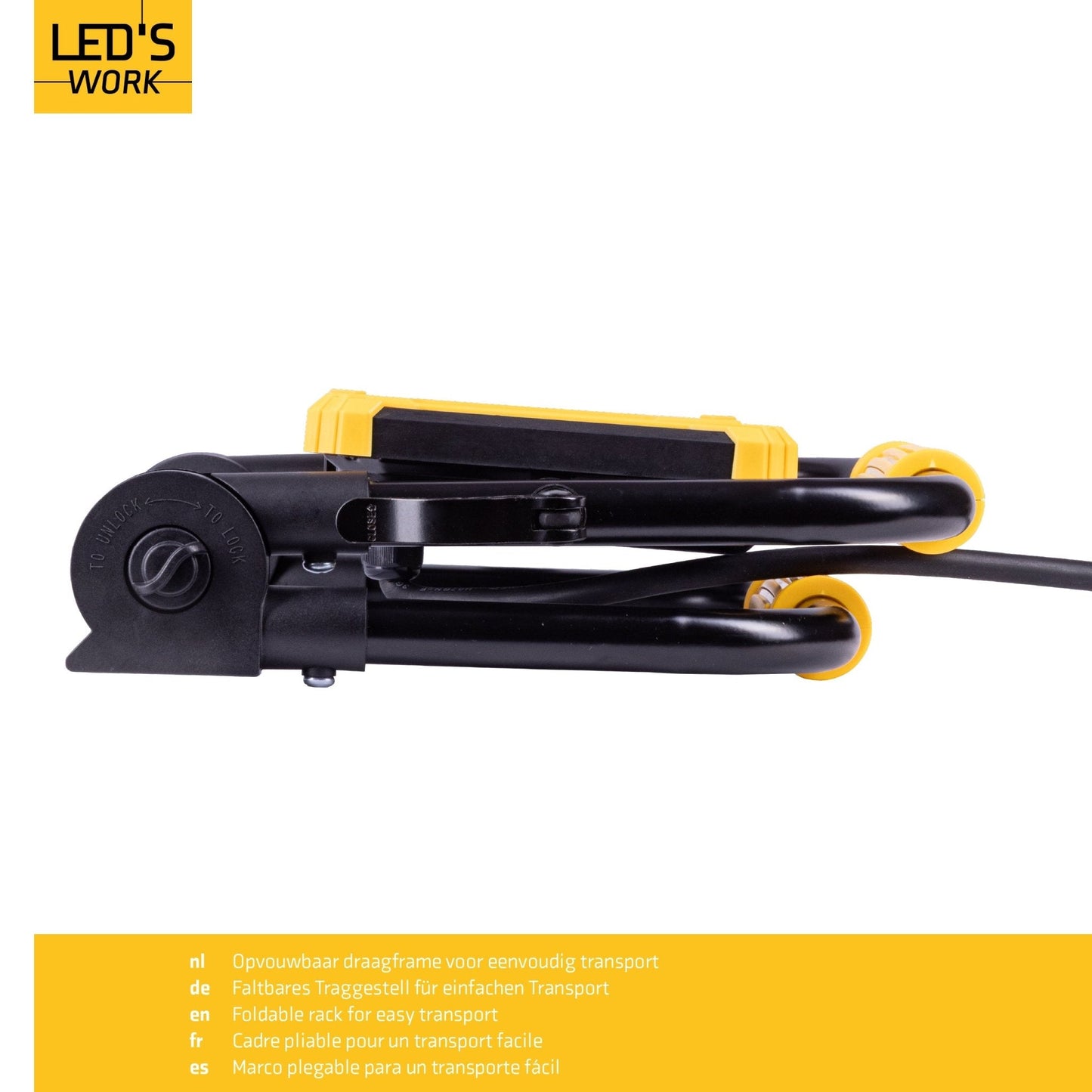 LED's Work Opvouwbare Bouwlamp 6400 - 50W LED vervangt 500W halogeen - 5 meter kabel