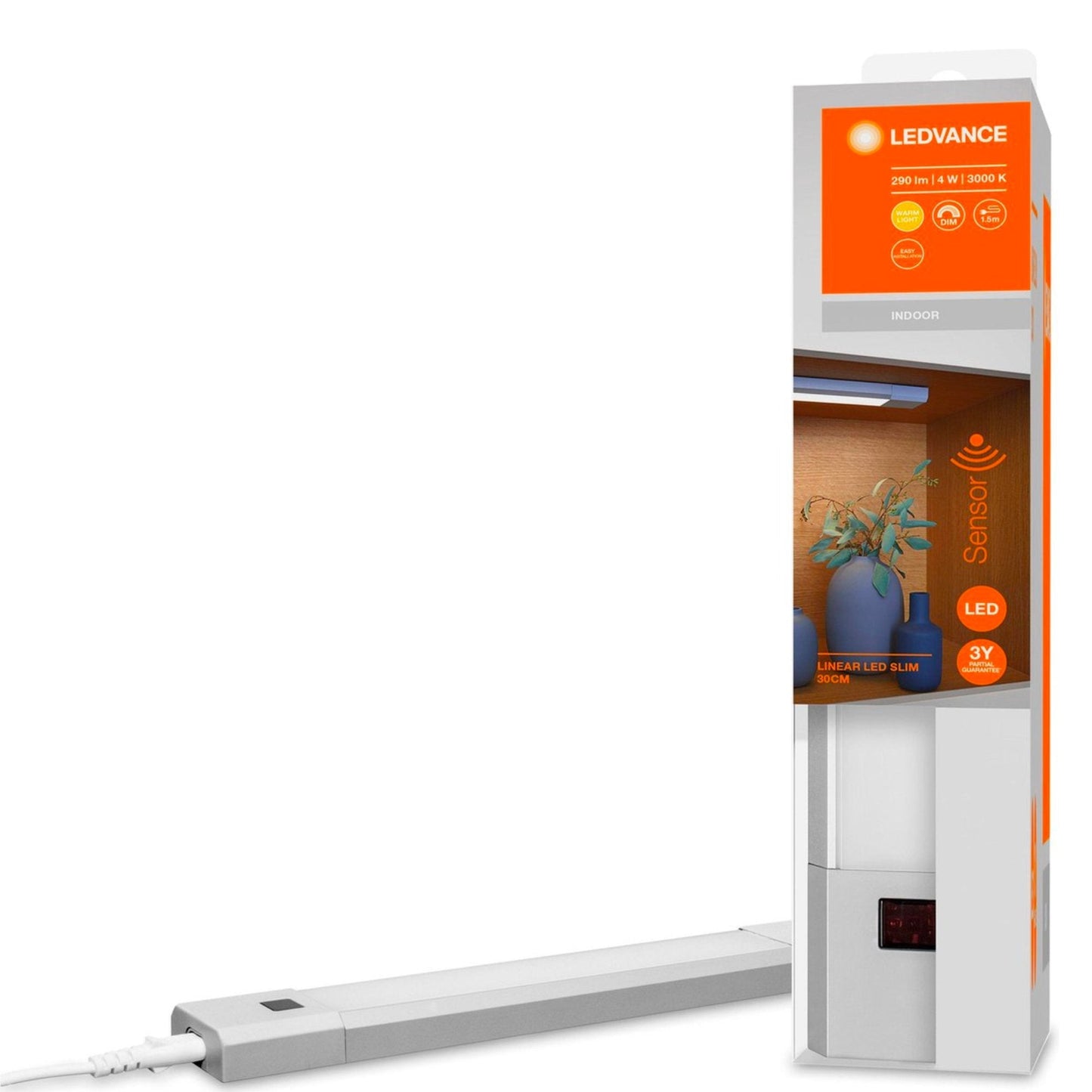 LEDVance LED Onderbouwverlichting met Bewegingssensor 30 cm - Koppelbaar - Complete set