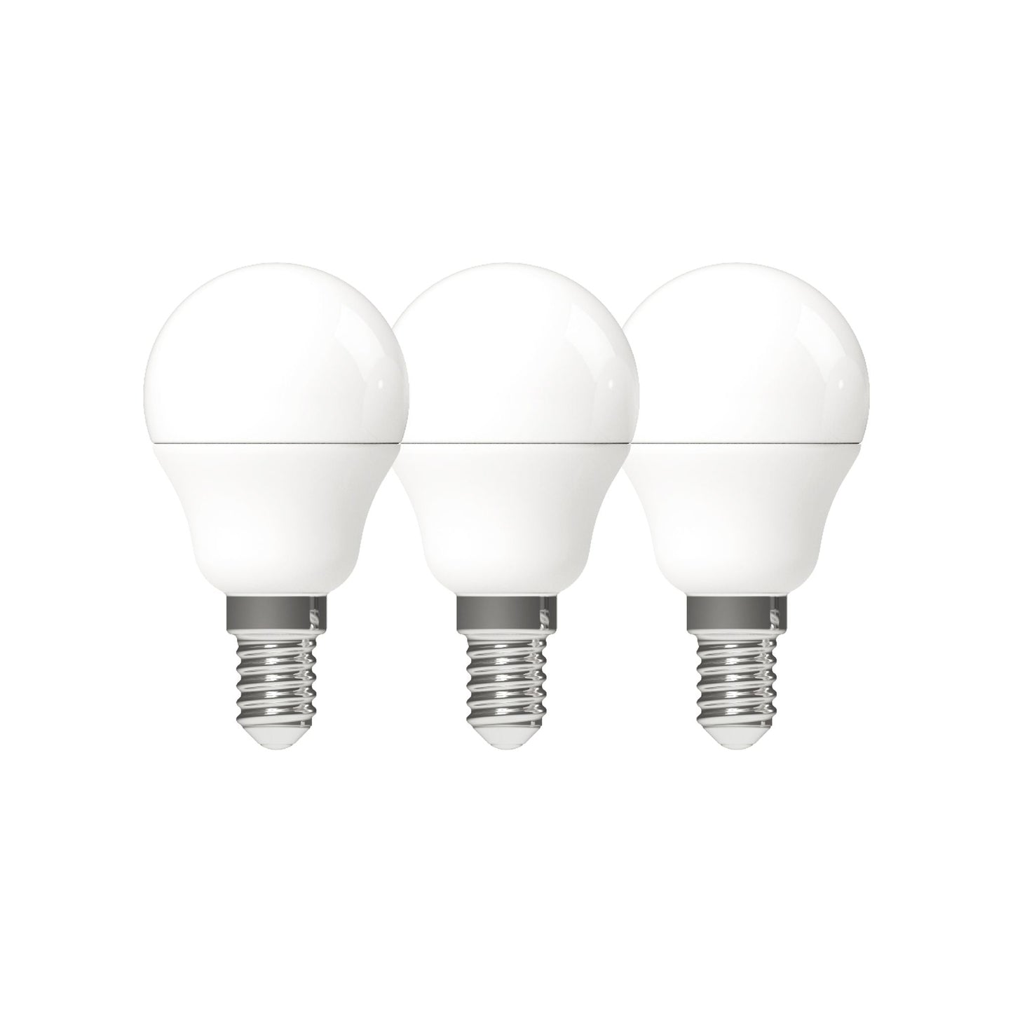 LED E14 Lamp rond - 470 lm - Warm wit licht - 3 lampen