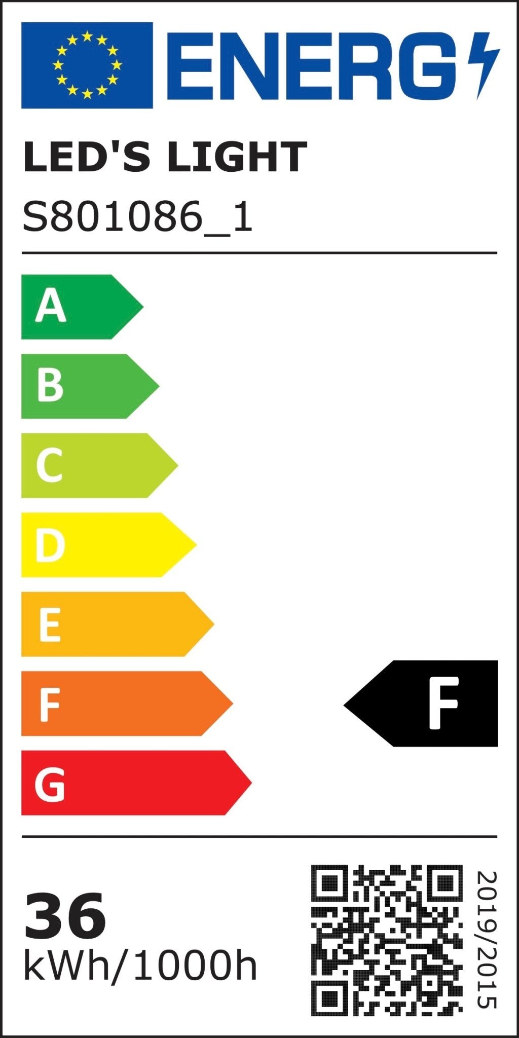 LED's Light LED Paneel 595x595mm  - Vierkant - Koel wit (4000K) - 4000 Lumen - 40W