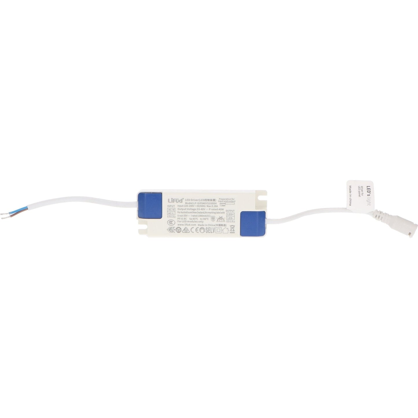LED's Light LED Paneel 595x595mm  - Vierkant - Koel wit (4000K) - 4000 Lumen - 40W