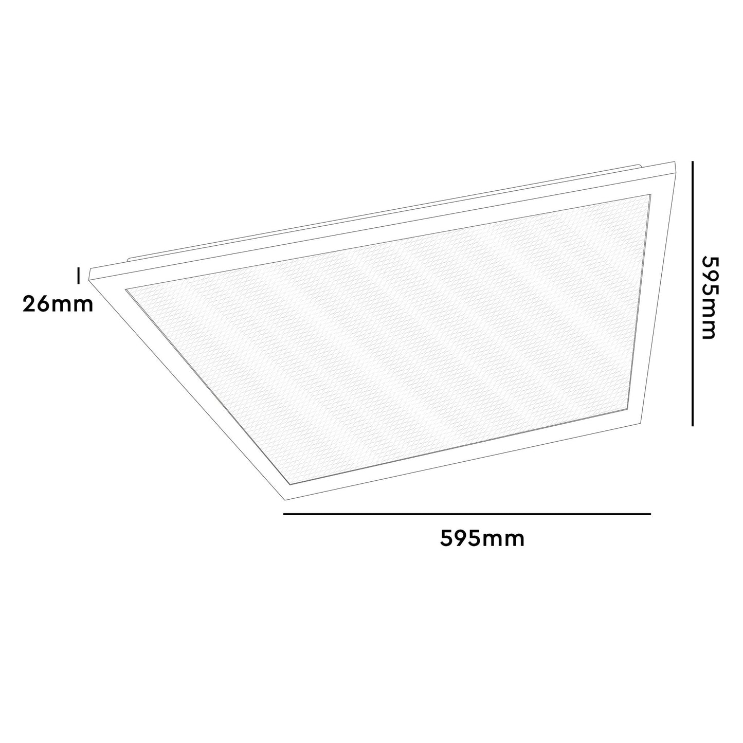 LED's Light LED Paneel 595x595mm  - Vierkant - Koel wit (4000K) - 4000 Lumen - 40W